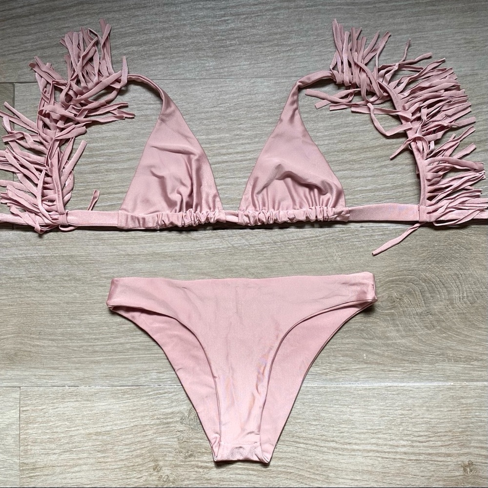 Only Worn Once - Maheli Heli Metallic Blush Set